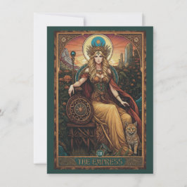 The Empress (Freyja) Tarot Art Flat Thank You Card Dankeskarte