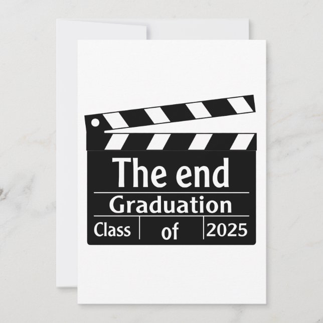 The End Abschluss 2025 Cinema Graduate Einladung (Vorderseite)