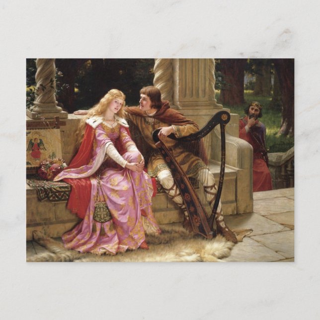 The End of the Song von Edmund Leighton, c. 1902 Postkarte (Vorderseite)