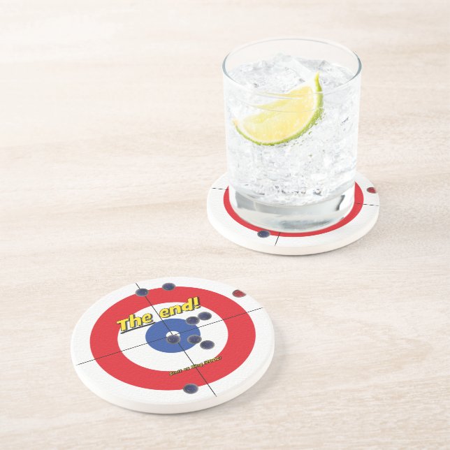 The End Sandstone Untersetzer - (rot) (Seite)