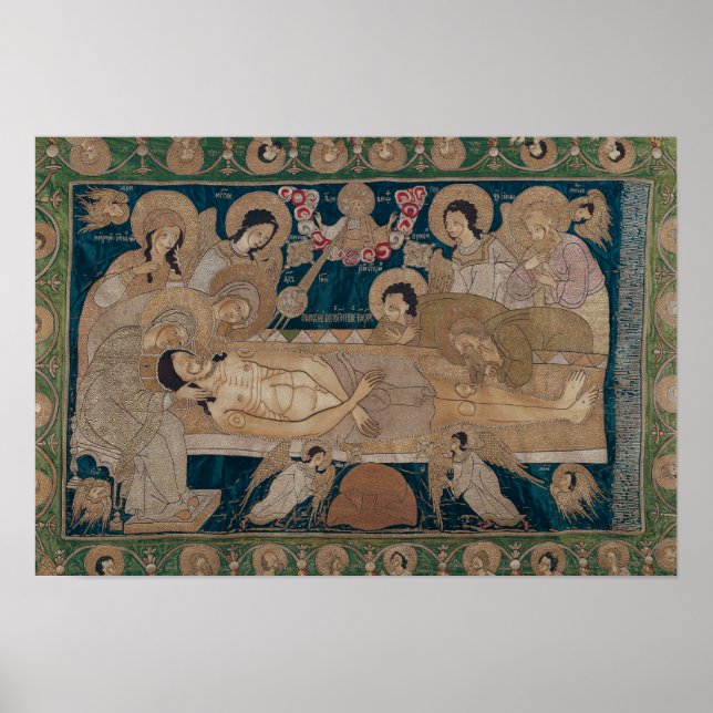 The Entombment, Moscow School, 1678 Poster (Vorne)