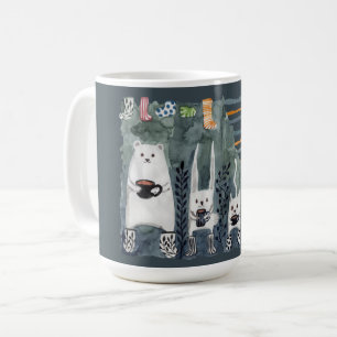 Thé et Chaussettes Chaudes Mug Bleu