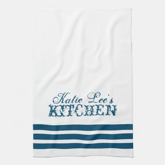 Thé et serviette de cuisine personnalisés à la cam (Vertical)