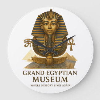 The Eternal Legacy – Grand Egyptian Museum Opening Große Wanduhr