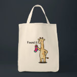 The "Everything Finder" Giraffe Canvas Tote Bag Tragetasche<br><div class="desc">Because we all know everything ends up at the bottom of a tote bag eventually. Carry your essentials (and your found treasures) in style. Eco-friendly,  aesthetic,  and speaks the truth about the daily struggle. Your new go-to bag for the gym,  grocery store,  or campus.</div>