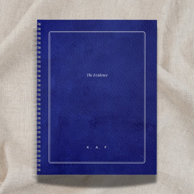 The Evidence | Indigo Leather & Silver Scholar Notizbuch (Von Creator hochgeladen)