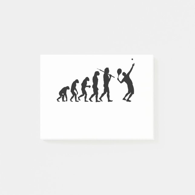 The Evolution of Tennis Post-it Klebezettel (Vorderseite)