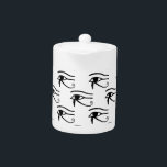 The Eye Of Horus Pattern<br><div class="desc">The Eye of Horus. Ancient Egyptian symbol. Black and white pattern.</div>