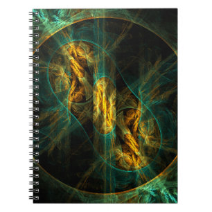 The Eye of the Dschungel Abstrakt Art Notebook Notizblock