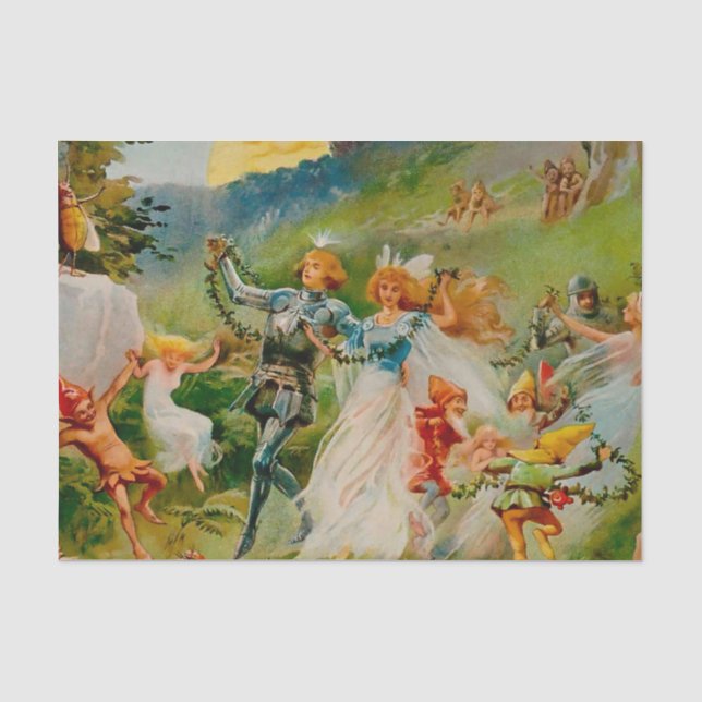 "The Fairy Dance" von ES Hardy Seidenpapier (Vorderseite)