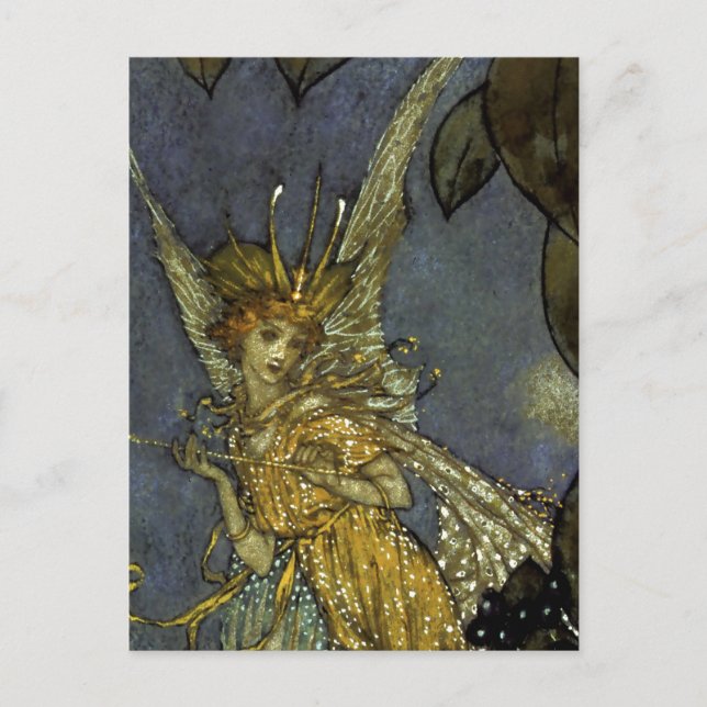 "The Fairy Queen" von Edmund Dulac Postkarte (Vorderseite)