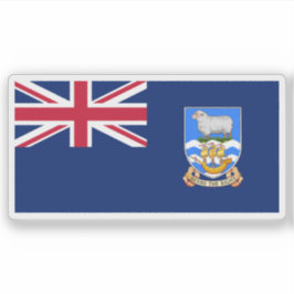 The Falkland Islands flag, Overseas Territory Aufkleber