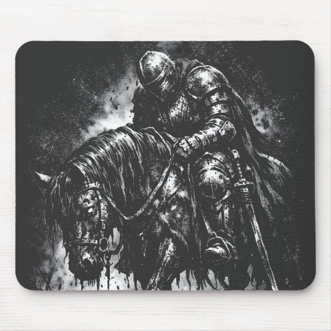 The Fallen Knight von BurnsInHell Mousepad (Vorne)