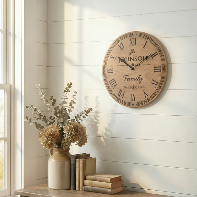 The Family JOHNSON Wall Clock Große Wanduhr (Von Creator hochgeladen)