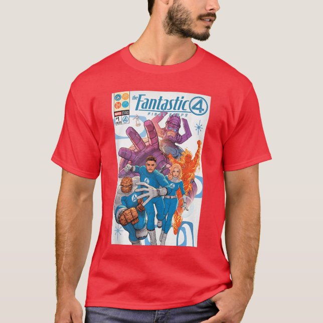The Fantastic Four First Steps Comic Book Cover Ar T-Shirt (Vorderseite)