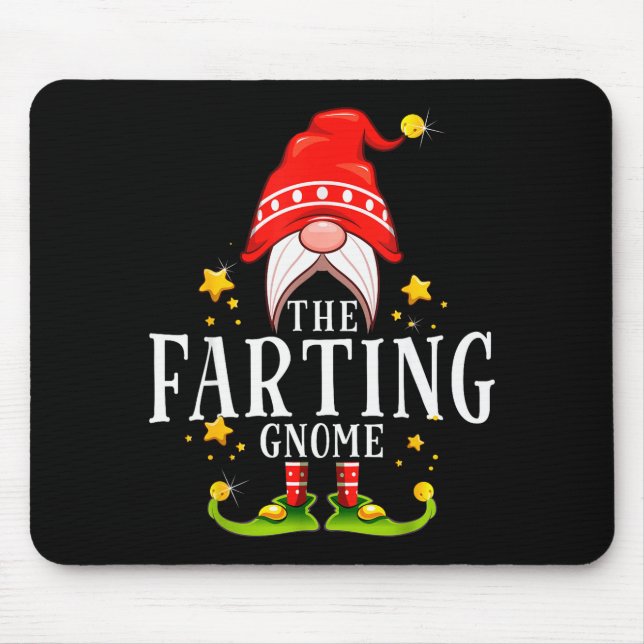 The Farting Gnome Christmas Matching  Mousepad (Vorne)
