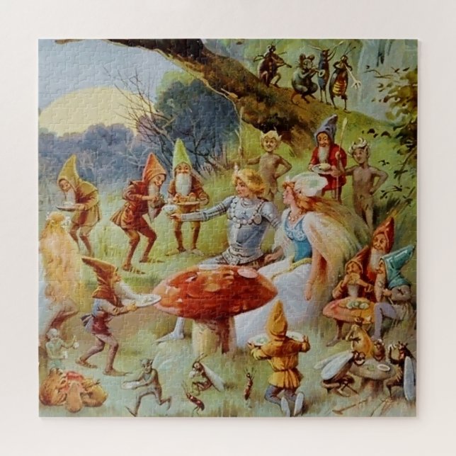 “The Feast” Fairy Art By E S Hardy (Horizontal)