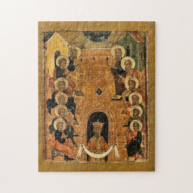 The Feast of Pentecost from a Festival Tier Icon   (Vertikal)