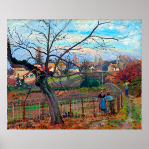 The Fence Camille Pissarro 1872 Poster