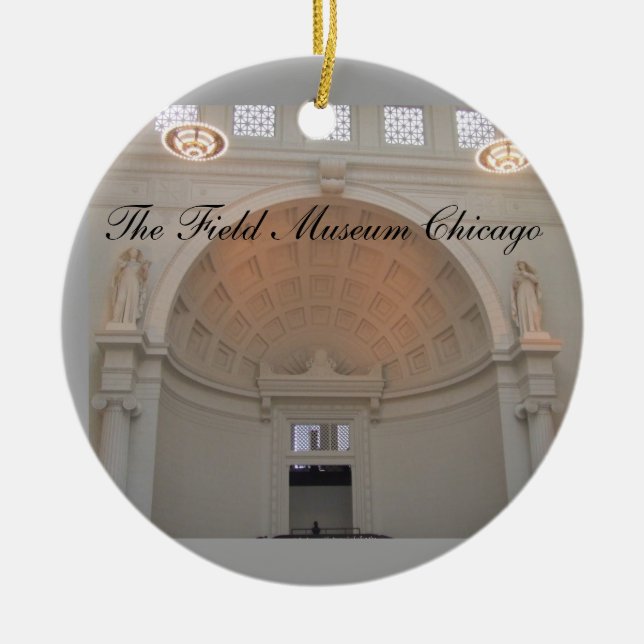 The Field-Museums-Chicago-Weihnachtsverzierung Keramikornament (Vorne)