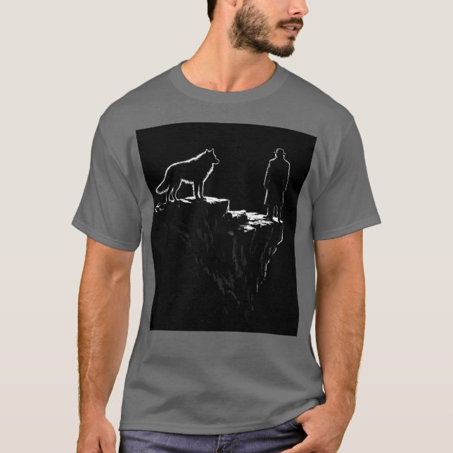 The Final Ascension – Lone Wolf Mindset Minimalist T-Shirt (Vorderseite)