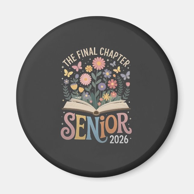 The Final Chapter Senior 2026 Abschluss Blossom Magnet (Vorne)