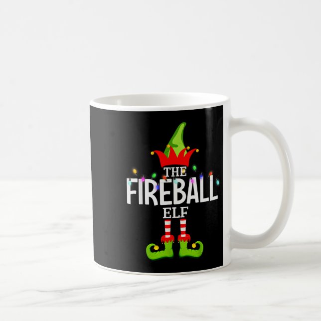 The Fireball Elf Christmas Matching Pajamas  Kaffeetasse (Rechts)