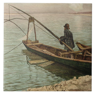 The Fisherman (von Max Kurzweil) Fliese