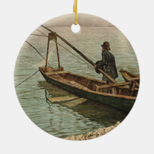 The Fisherman (von Max Kurzweil) Keramik Ornament