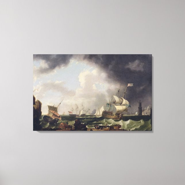 The Fishery, c.1764 (Öl auf Leinwand) Leinwanddruck (Vorderseite)