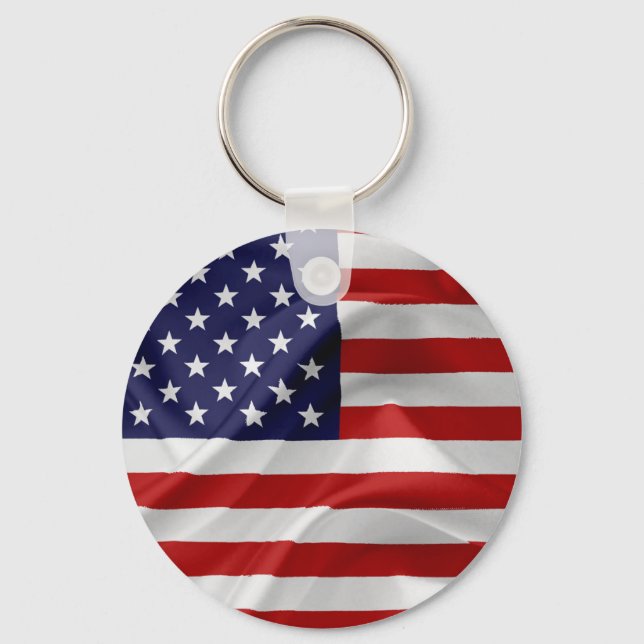 The Flag of the United States of America Schlüsselanhänger (Vorderseite)