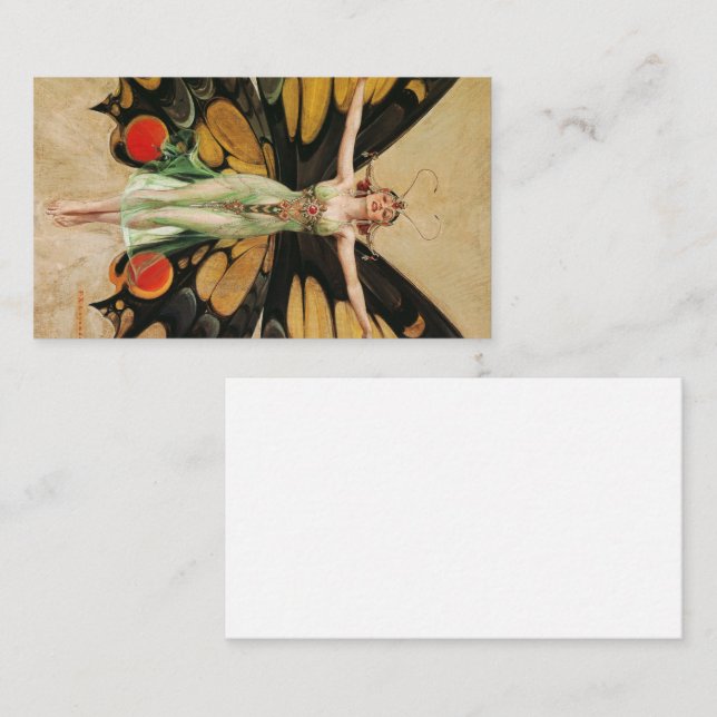 The Flapper, 1922 von Joseph Christlich Leyendecke Visitenkarte (Vorne/Hinten)