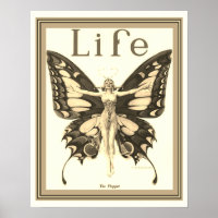 "The Flapper" Art Deco Life Cover 16 x 20 Poster