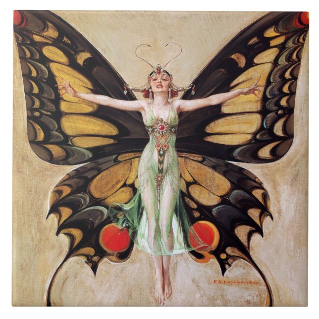 The Flapper Girl's Metamorphosis to Butterfly 1922 Fliese (Vorderseite)