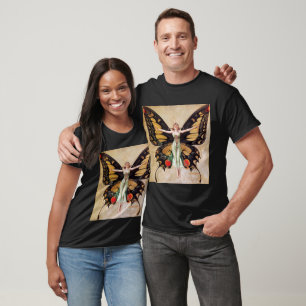 The Flapper Girl's Metamorphosis to Butterfly 1922 T-Shirt