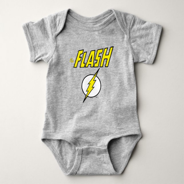 The Flash Name & Blitz Logo Baby Strampler (Vorderseite)