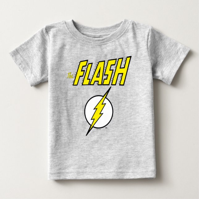 The Flash Name & Blitz Logo Baby T-shirt (Vorderseite)