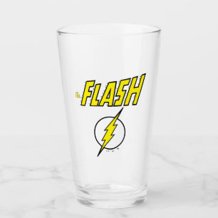The Flash Name & Blitz Logo Glas