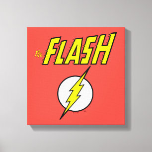The Flash Name & Blitz-Logo Leinwanddruck