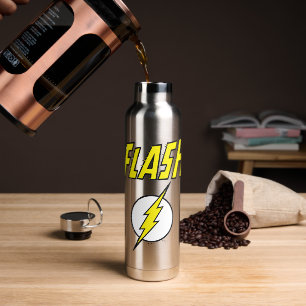 The Flash Name & Blitz-Logo Trinkflasche