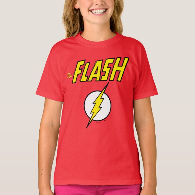 The Flash Name & Lightning Bolt Logo T-Shirt (Vorderseite)