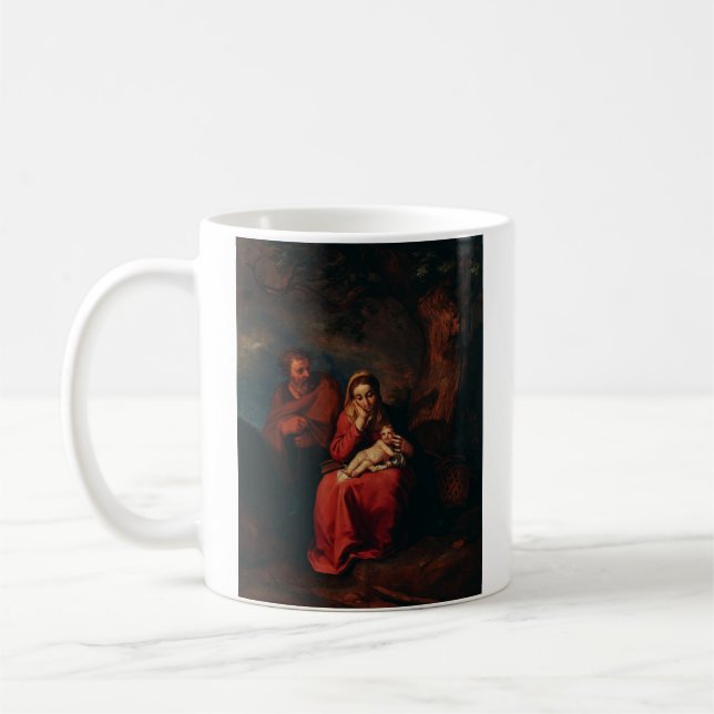 The Flight into Egypt by Abraham Bloemaert  Kaffeetasse (Links)