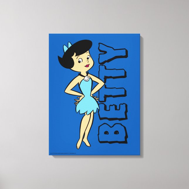 The Flintstones | Betty Rubble Leinwanddruck (Vorderseite)
