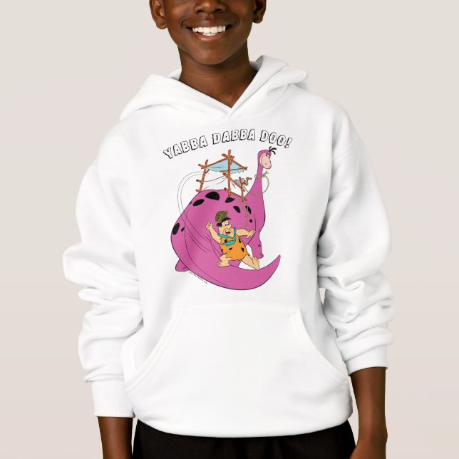 The Flintstones | Fred Sliding Down Tail Hoodie (Vorderseite)