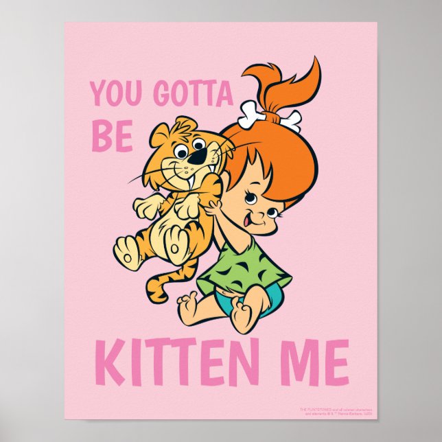 The Flintstones | Pebbles & Her Tiger Poster (Vorne)