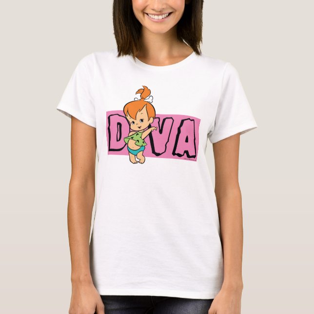 The Flintstones | Pebbles - Little Diva T-Shirt (Vorderseite)