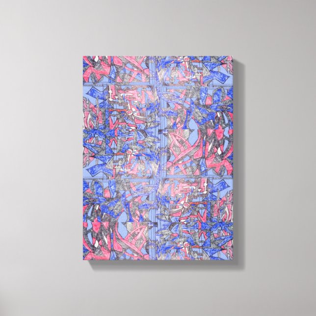 The Floating Garden Contemporary Abstract Piece Leinwanddruck (Vorderseite)