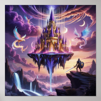 The Floating Kingdom Poster - Fantasy Art