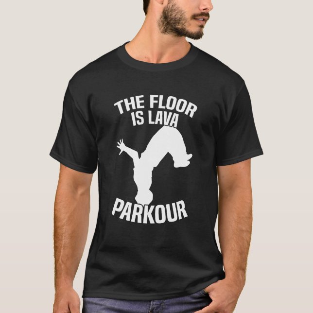 The Floor is Lava Parkour T-Shirt (Vorderseite)
