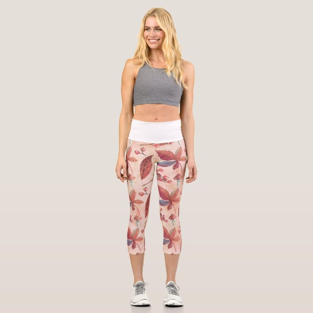 The Flower Fields Capri Leggings (Vorderseite)